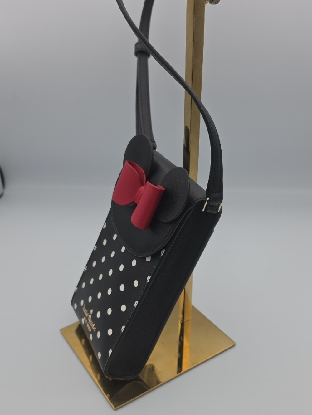 Kate Spade x Disney Minnie Mouse Polka Dot W Bow Phone Holder/Crossbody (NWOT)❤️ - Picture 7 of 14